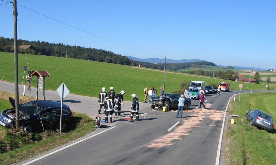 Einsatzstelle bei Abzw. Brünst